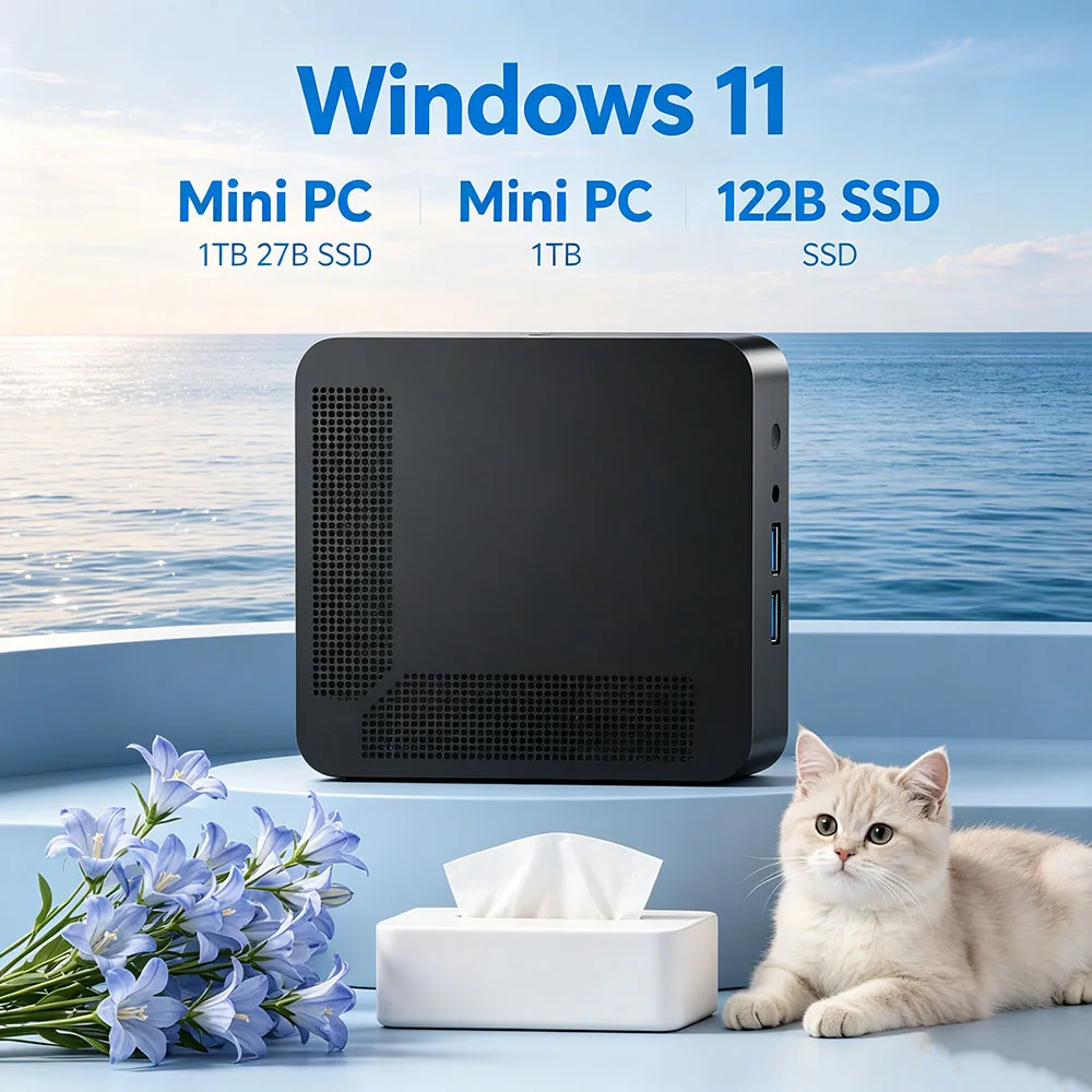 Pc Gaming I3 - Tempered Mini PC Core i3 6100