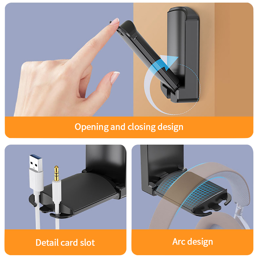 Headset Stand - Folding Headset Stand Holder Gaming Headphones