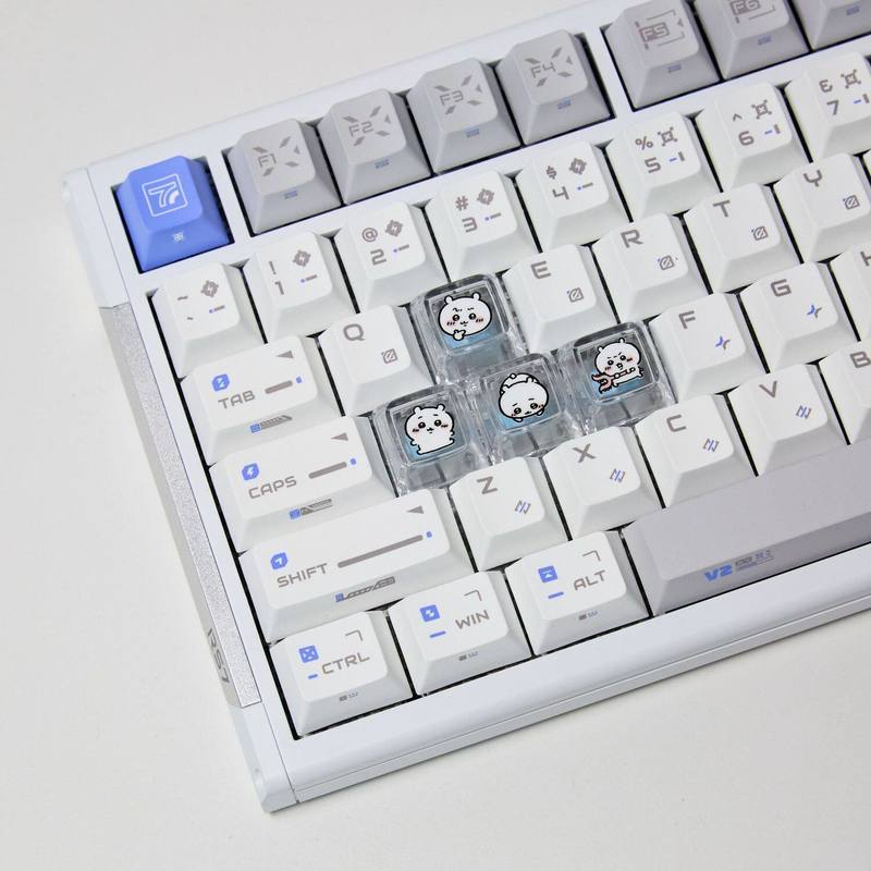 Custom Keycaps - Chiikawa 4 Pcs Handmade Transparent Pc