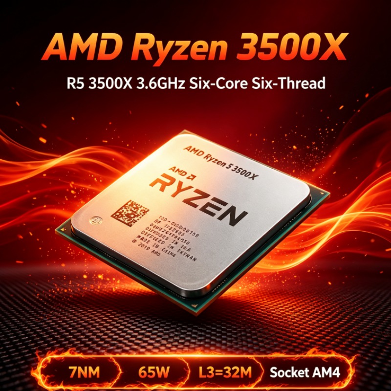 Pc Gaming Desktop - AMD R5 3500X 3.6GHz Six-Core Six-Thread