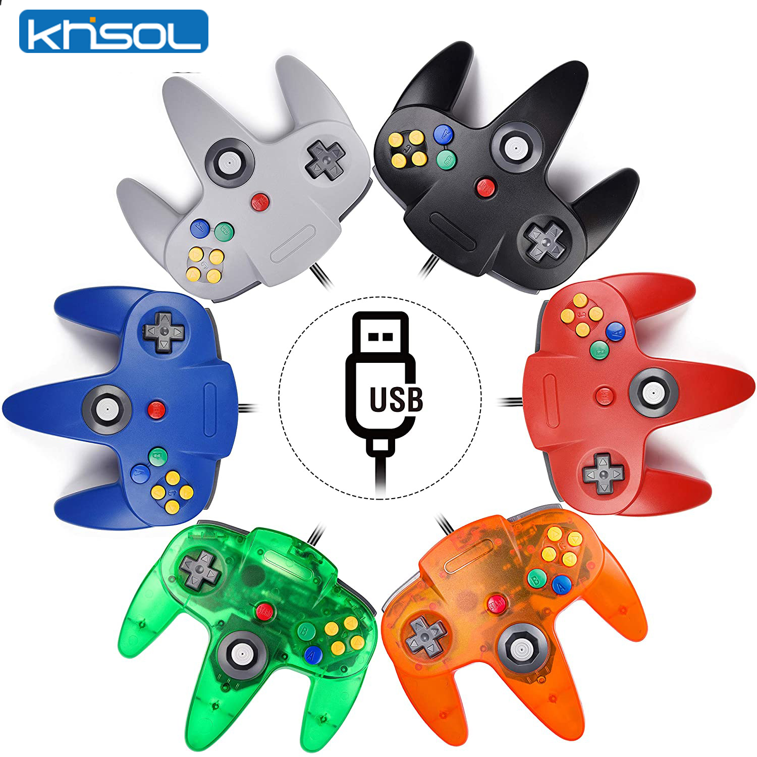 Joystick Pc Gaming - N64 Controller Classic USB Wired Remote