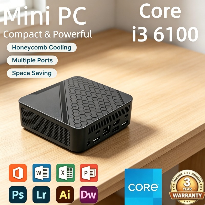 Pc Gaming I3 - Core i3-6100 Gaming Office Mini PC
