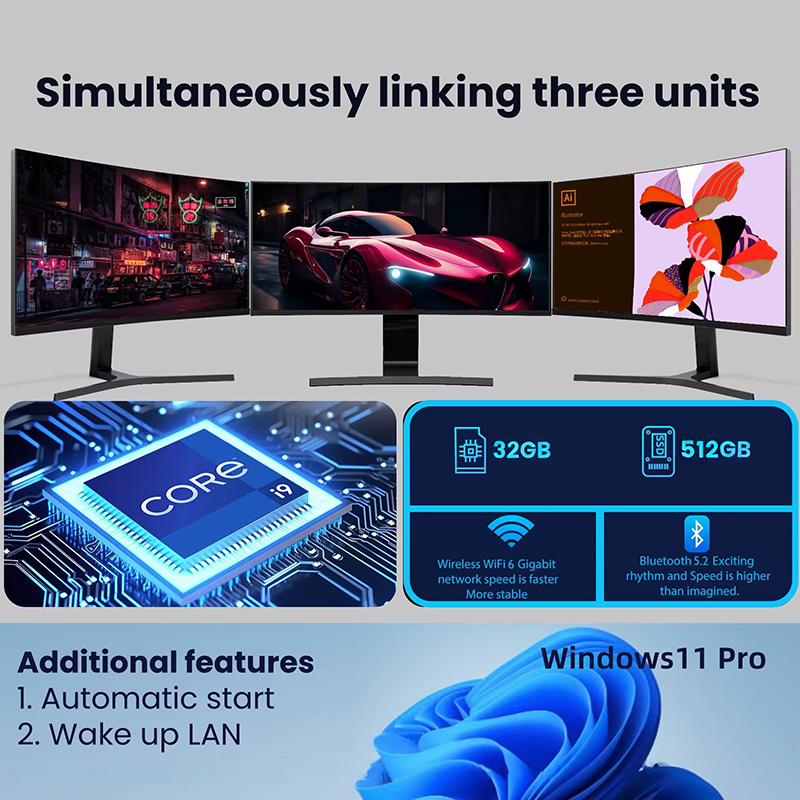 MINI PC Windows 11 Pro Core I9 - Pc Gaming I3 review and price
