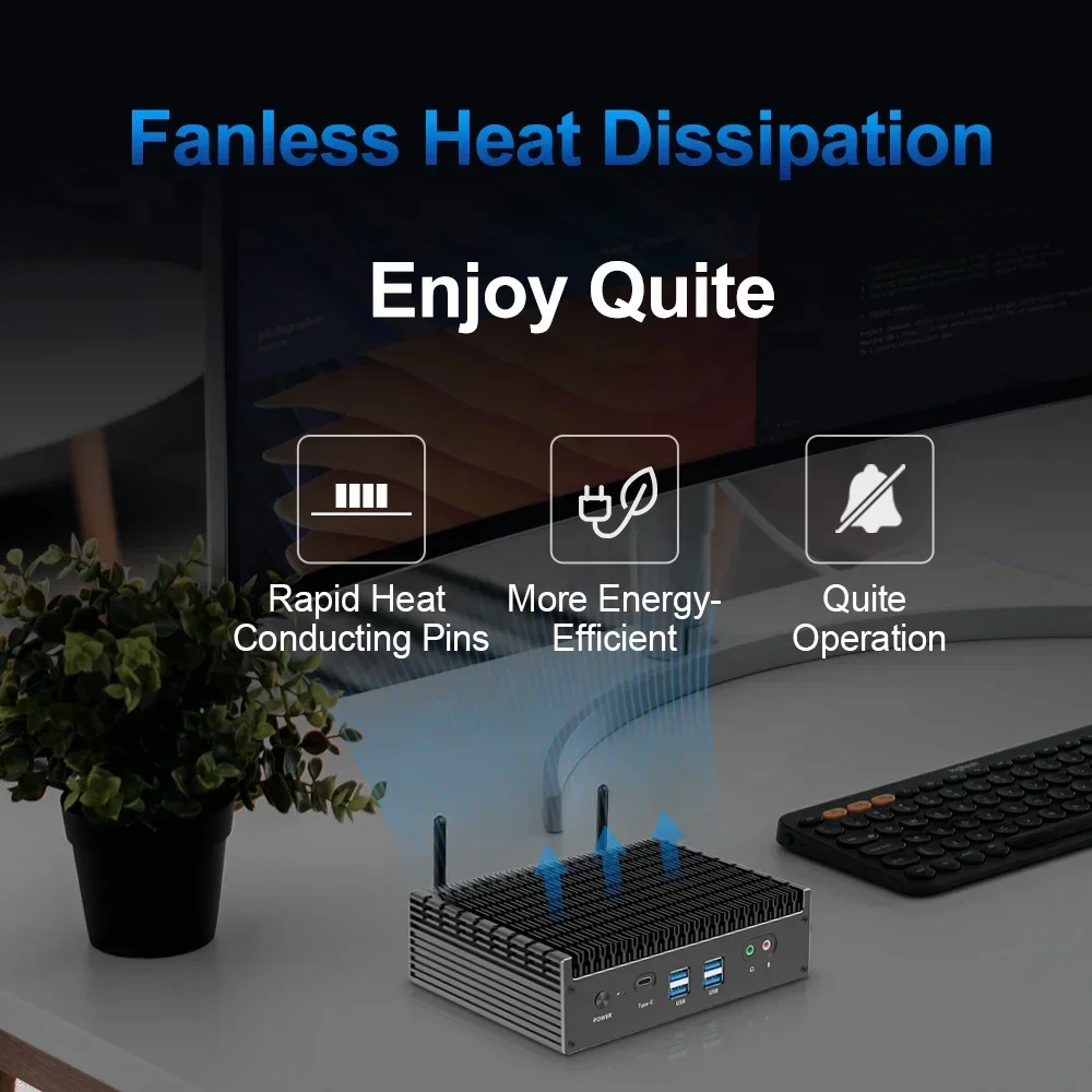 NEW Fanless Mini Gaming PC Bar - Pc Gaming I3 review and price