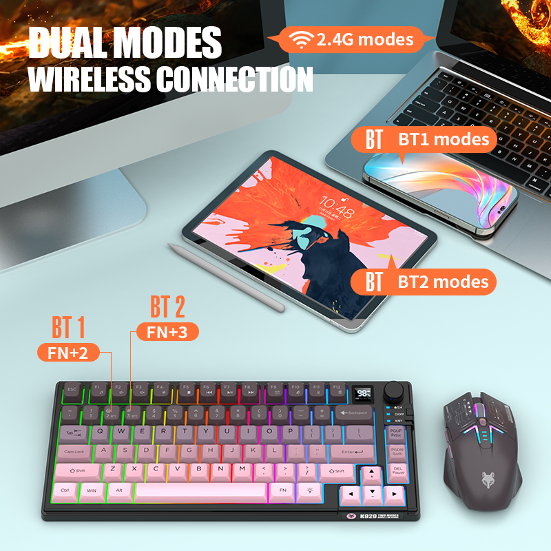 Dual-Mode 2.4G Bluetooth Wirel - Pc Gaming Set review and price