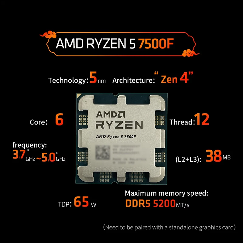 AMD Ryzen 5 7500F AM5 5nm Gami - Pc Gaming Amd Ryzen 5 review and price