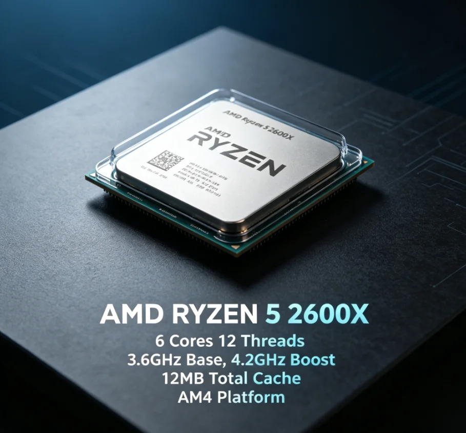 AMD R5 2600X 12nm Unboxed Proc - Pc Gaming Amd Ryzen 5 review and price