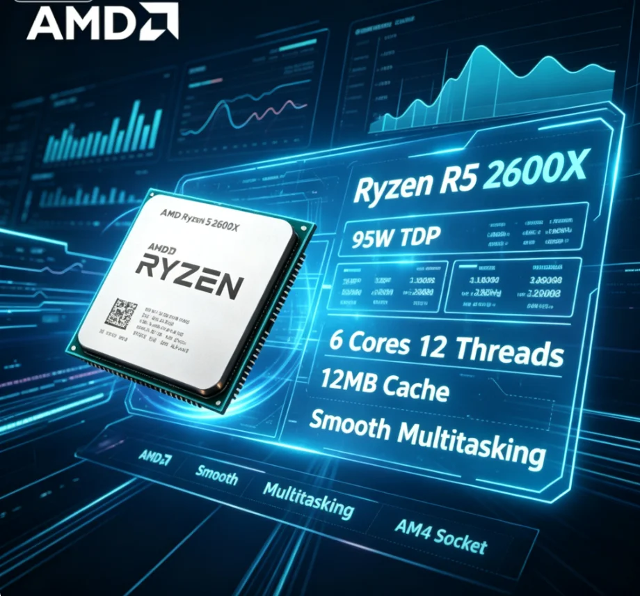AMD R5 2600X 12nm Unboxed Proc - Pc Gaming Amd Ryzen 5 review and price