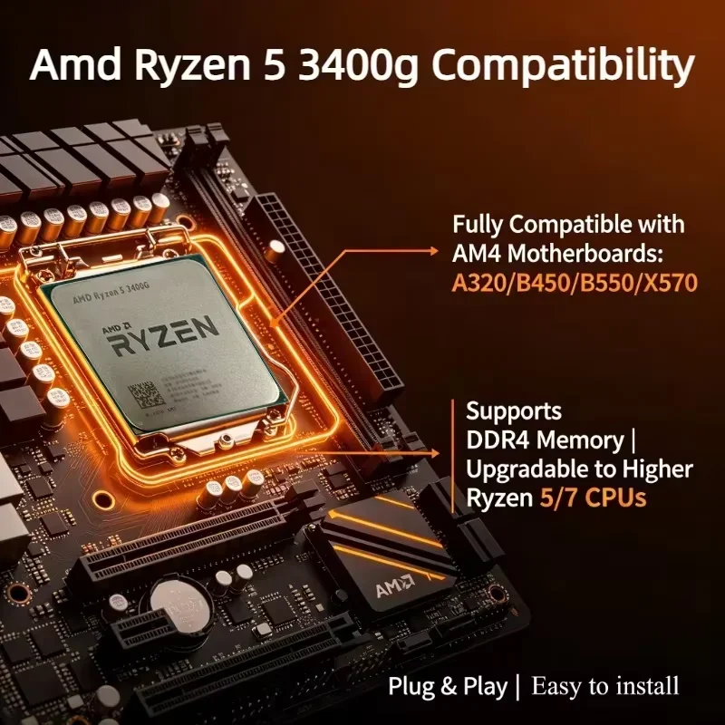 AMD Ryzen 5 3400G R5 3400G CPU - Pc Gaming Amd Ryzen 5 review and price