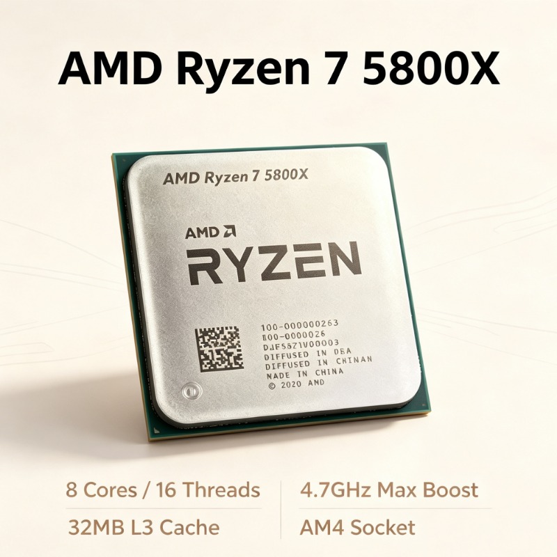 R7 5800X Desktop CPU Max Boost - Pc Gaming Desktop review and price