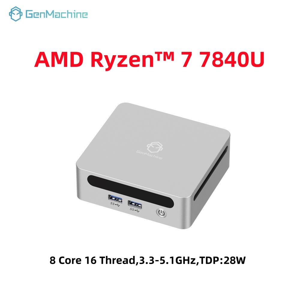 GenMachine Mini PC USB4 2.5G L - Pc Gaming Ryzen 7 review and price