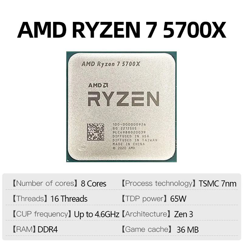 AMD Ryzen 7 5700X Gaming Proce - Pc Gaming Ryzen 7 review and price
