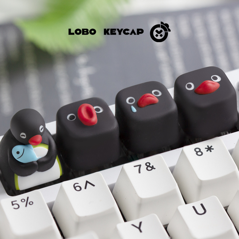 Cute Penguin Image Pingu Serie - Custom Keycaps review and price
