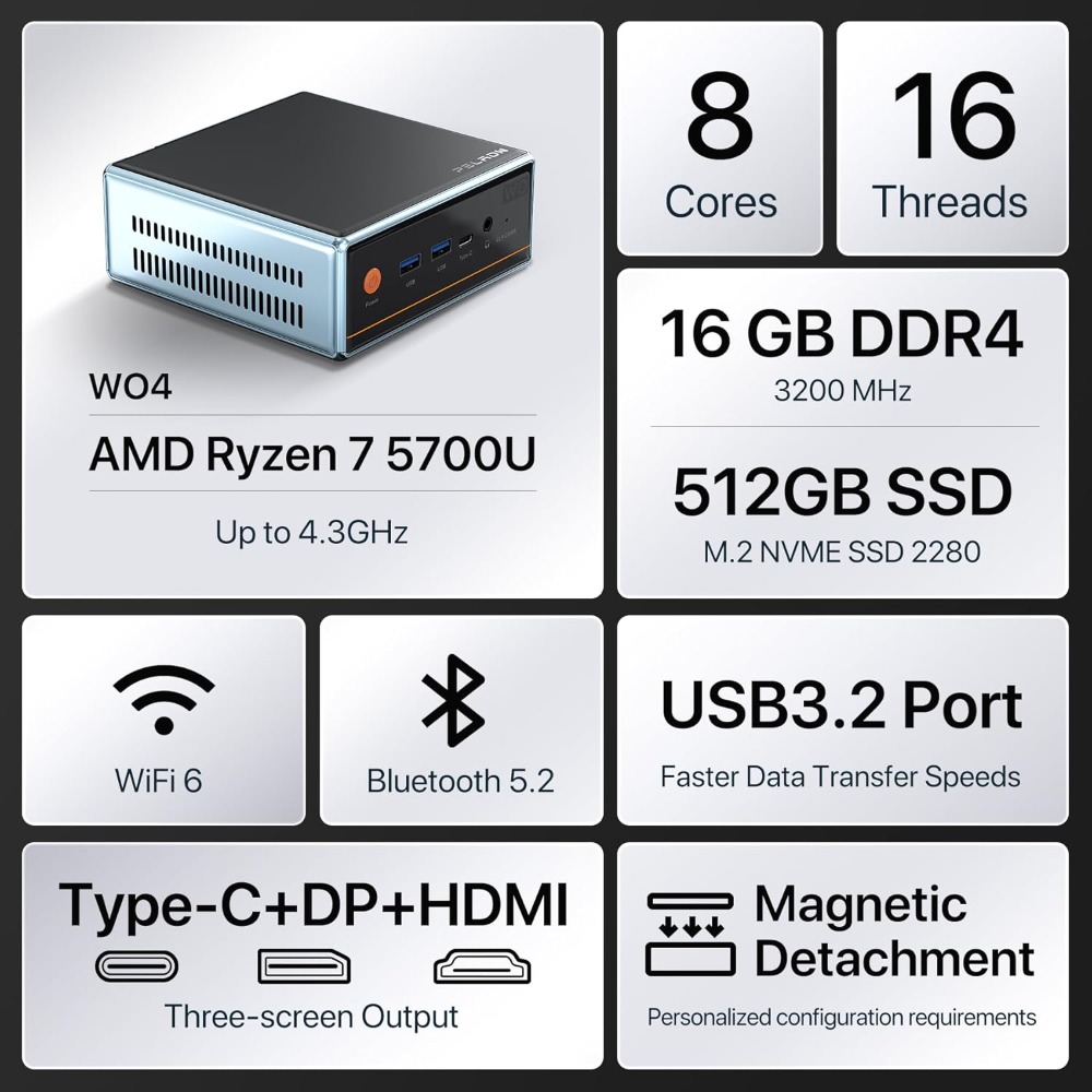 US Shipping Mini PC AMD Ryzen  - Pc Gaming Ryzen 7 review and price