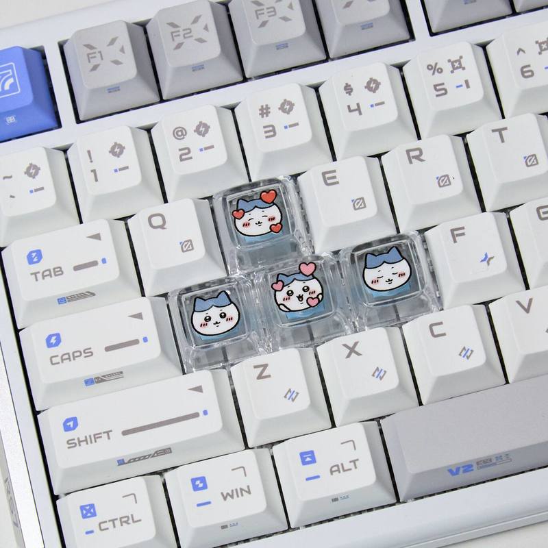 Chiikawa 4 Pcs Handmade Transp - Custom Keycaps review and price