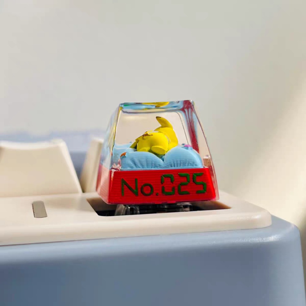 Pokémon Pikachu Keycaps, Mecha - Custom Keycaps review and price
