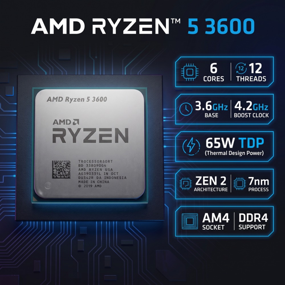 AMD Ryzen 5 3600 Desktop CPU 6 - Pc Gaming Amd Ryzen 5 review and price