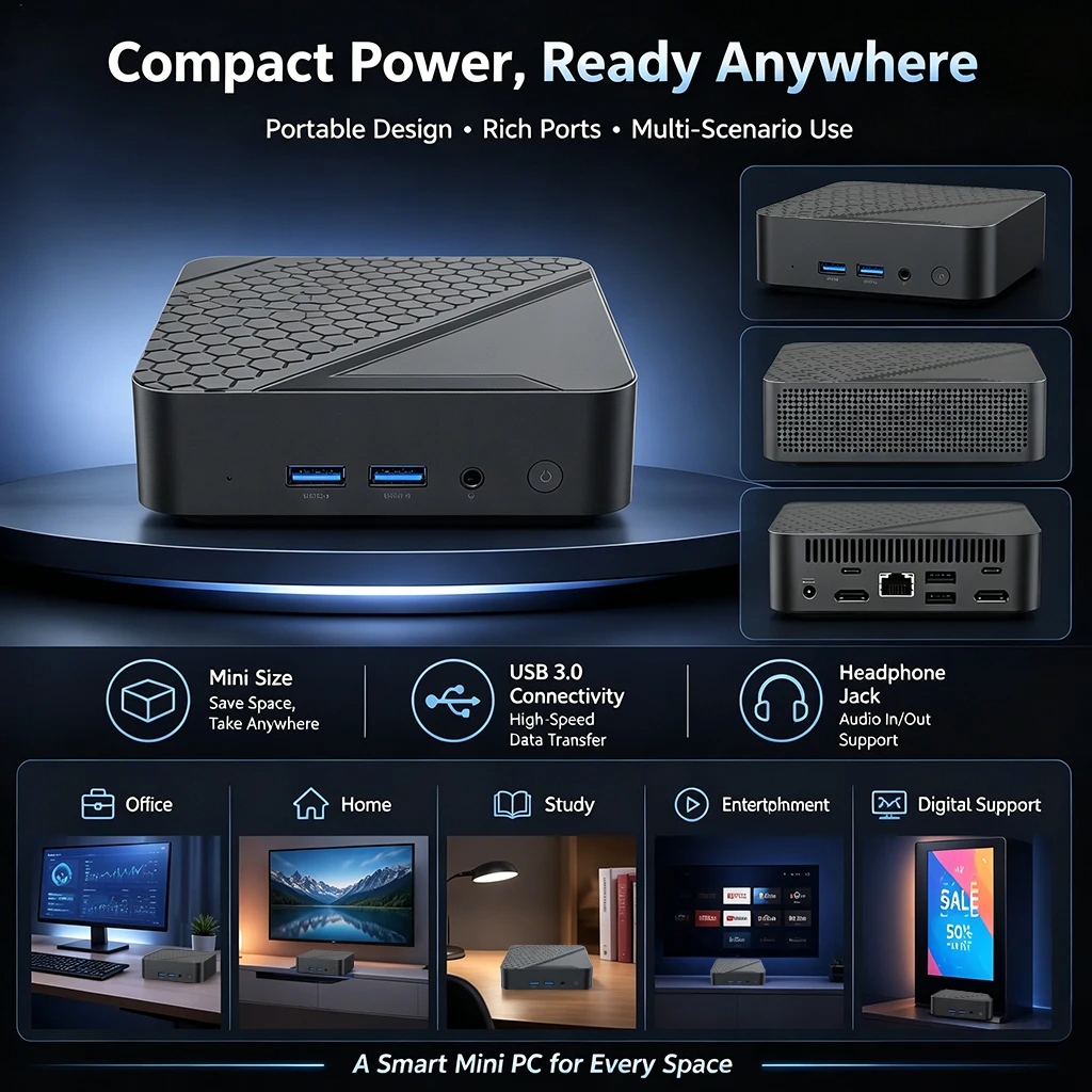 New Core i3-6100 Mini PC Porta - Pc Gaming I3 review and price