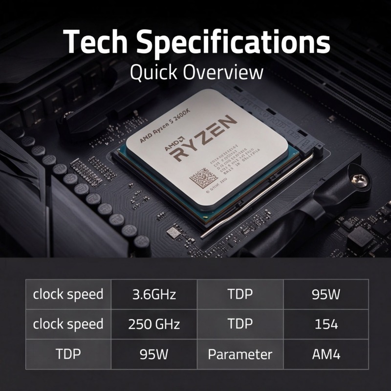 AM4 Socket CPU Processor R5 26 - Pc Gaming Desktop review and price