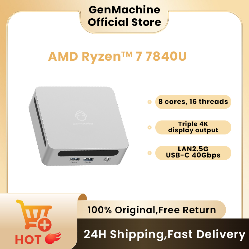 GenMachine Mini PC USB4 2.5G L - Pc Gaming Ryzen 7 review and price