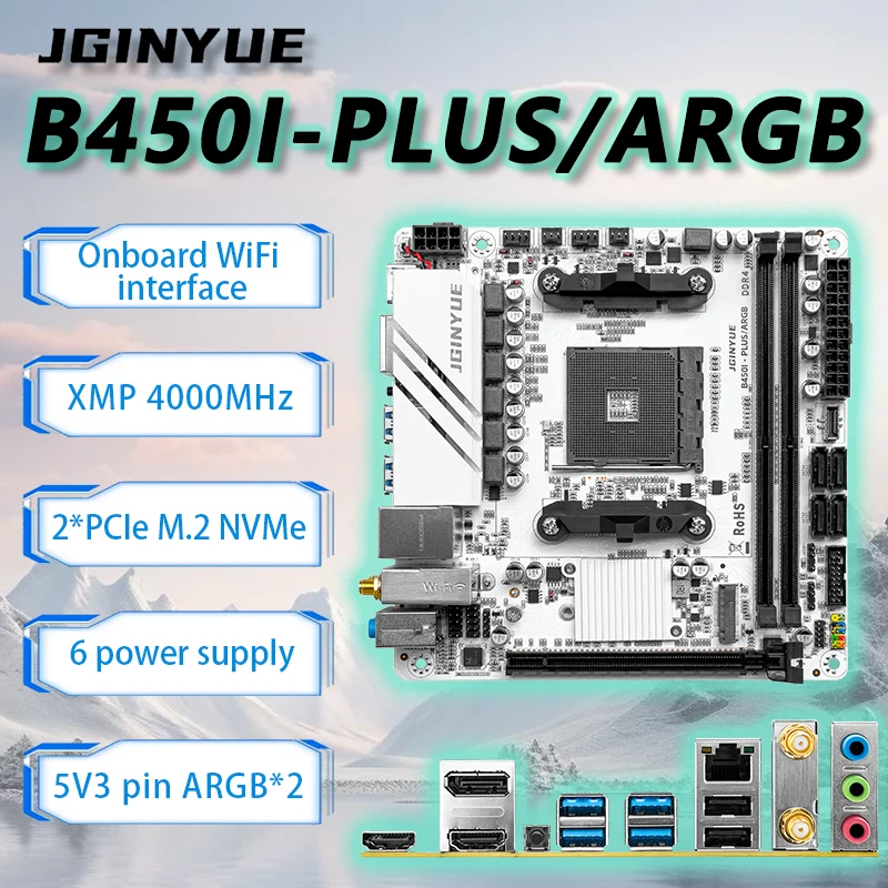 JGINYUE B450 ITX Motherboard S - Pc Gaming Set review and price