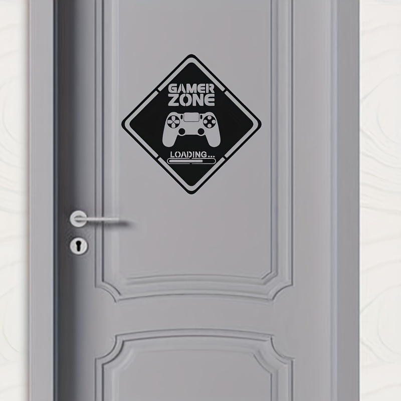 1pc Gamer Zone Door Decal Wall - Pc Gaming Quotes review and price