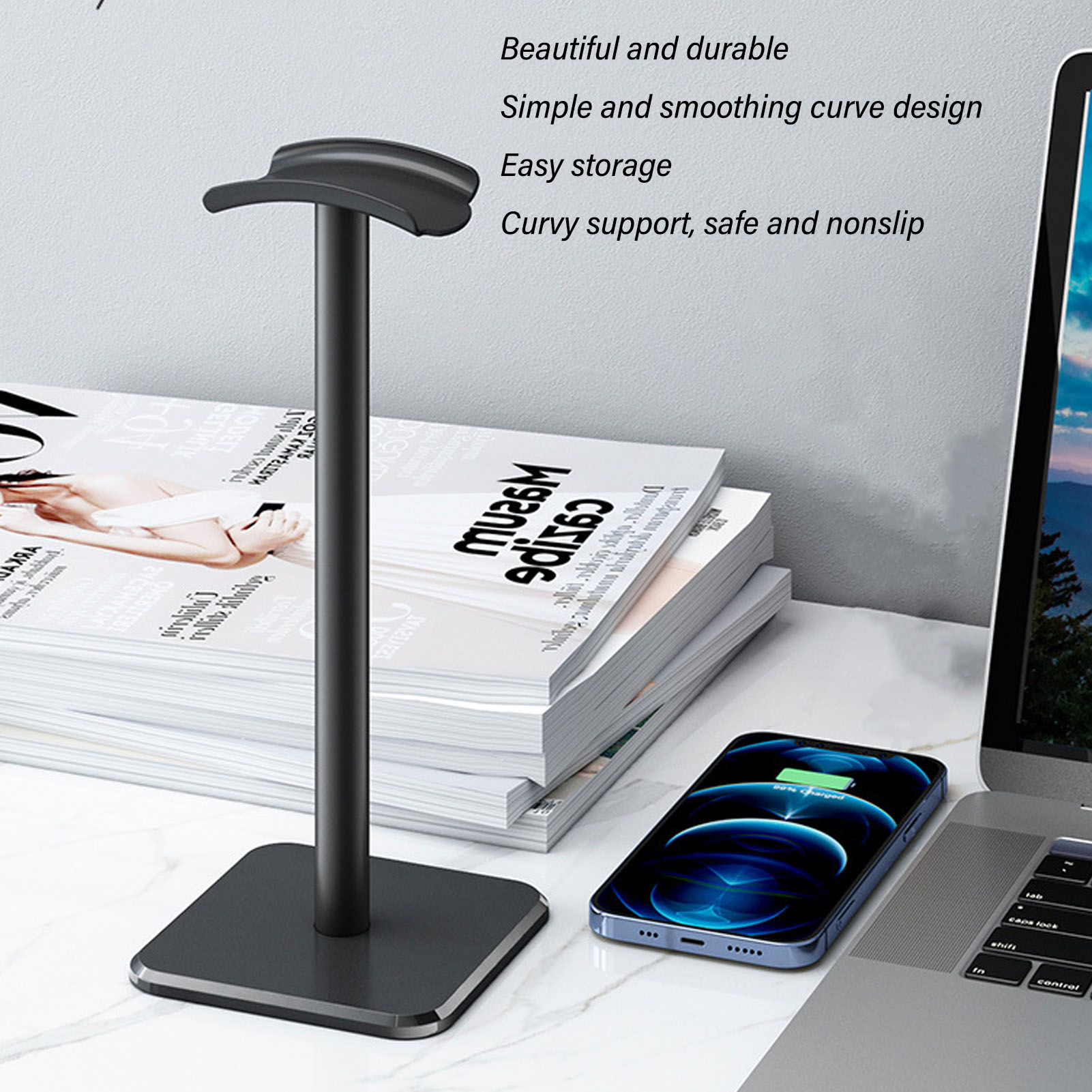 Headphone Stand Rounded Corner - Headset Stand review and price