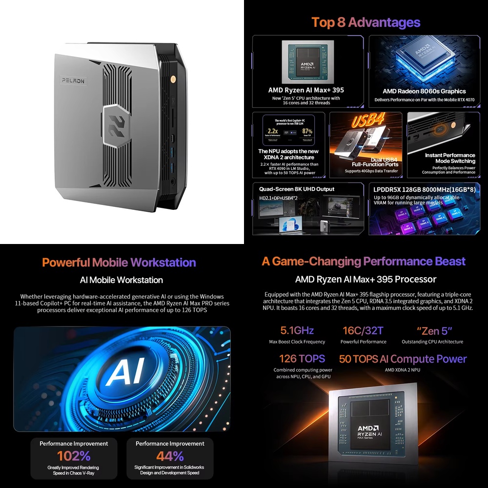 OpenClaw Ryzen AI Max+ 395 Min - Pc Gaming Desktop review and price