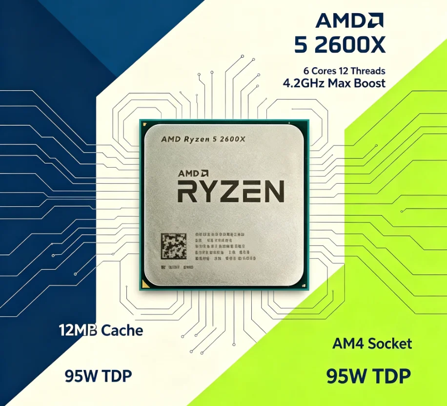 AMD R5 2600X 12nm AM4 Desktop  - Pc Gaming Desktop review and price