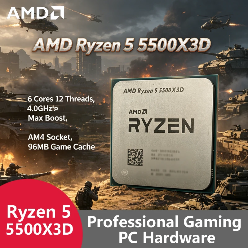AMD Ryzen 5 5500X3D AM4 7nm Ga - Pc Gaming Amd Ryzen 5 review and price
