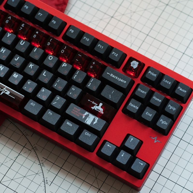 Soviet Black Theme Keycaps Set - Pc Gaming Set review and price